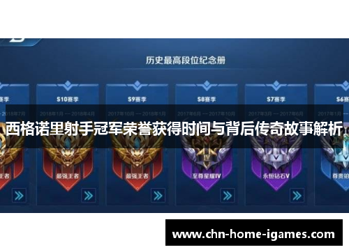 西格诺里射手冠军荣誉获得时间与背后传奇故事解析 西格诺里射手冠军荣誉获得时间与背后传奇故事解析